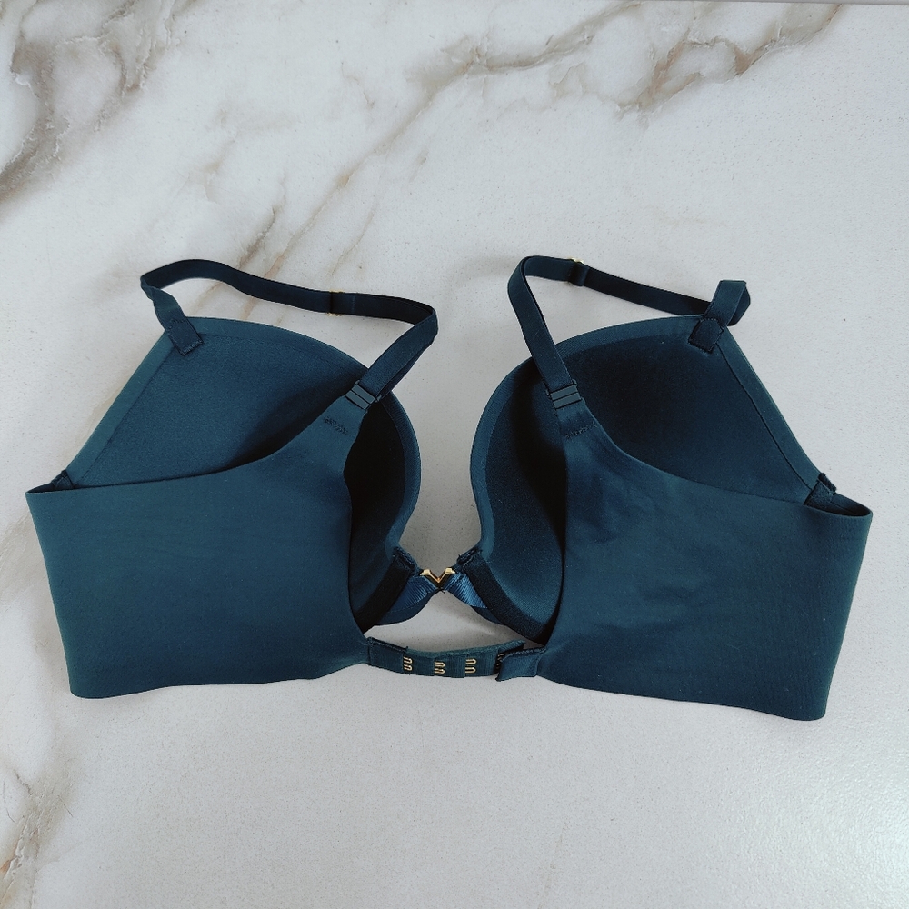 Victoria's Secret Love Cloud Dark Teal Green Push Up Bra, 34C - Picture 10 of 11